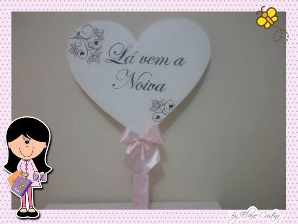 Placa Lá vem a Noiva